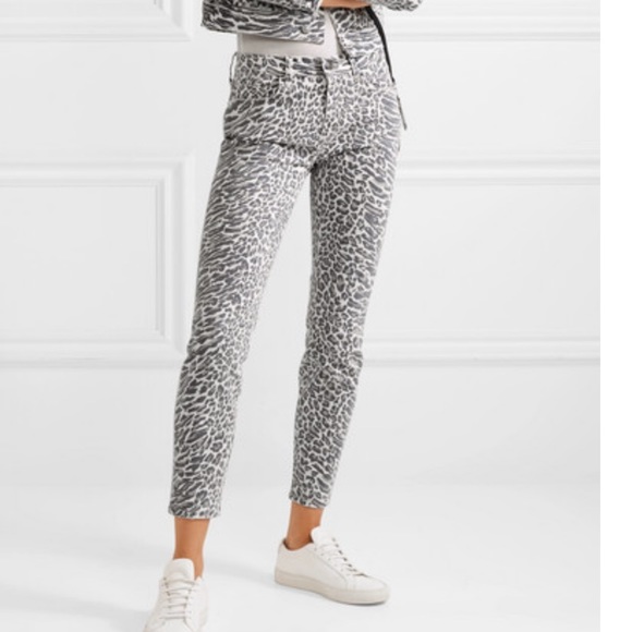 🆕 Current/Elliot Stiletto Leopard Print Jean - Picture 1 of 8